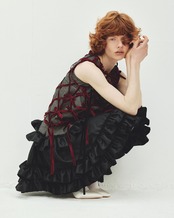 Sleeveless ruffle dress