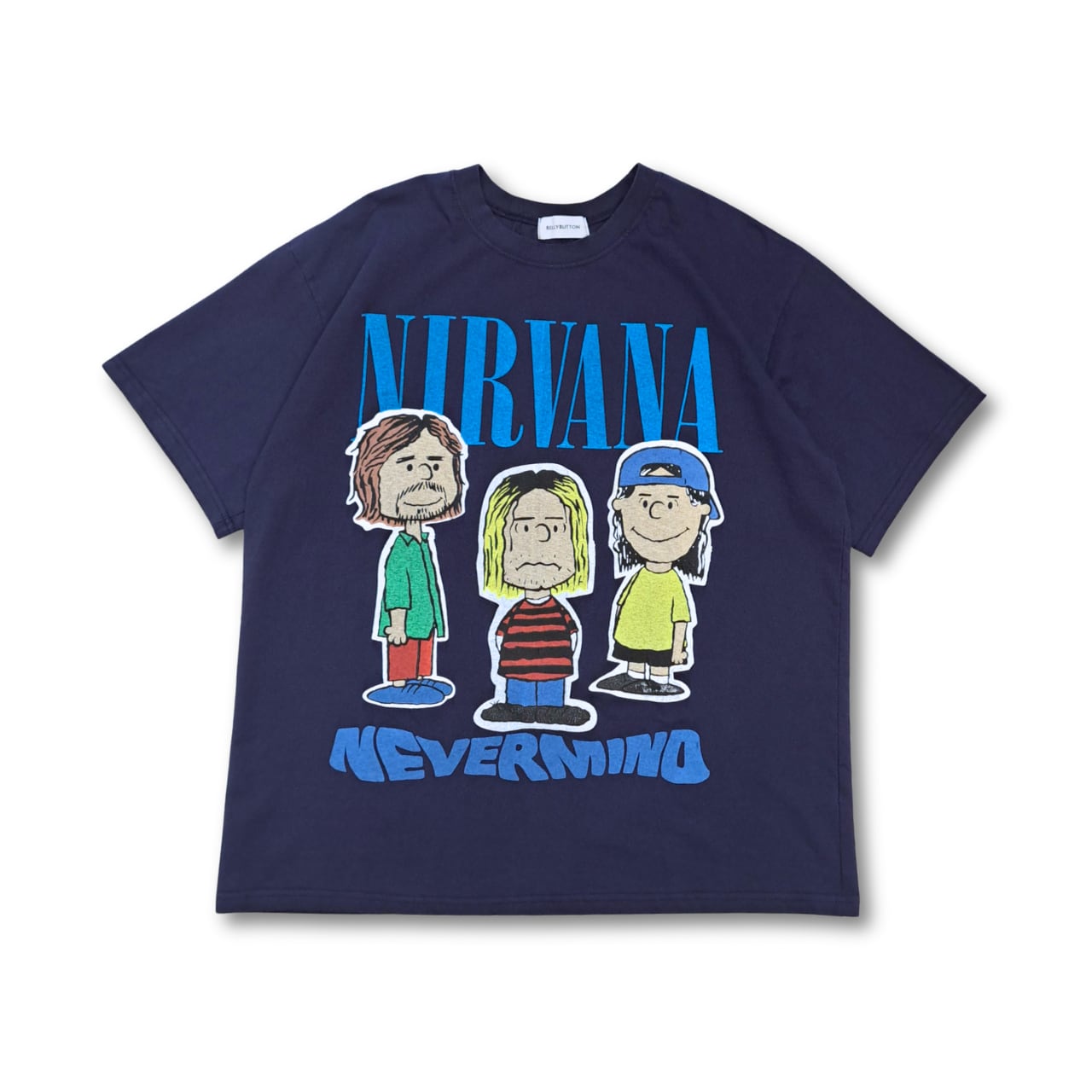 Nirvana x Snoopy Nevermind Tシャツ (navy)