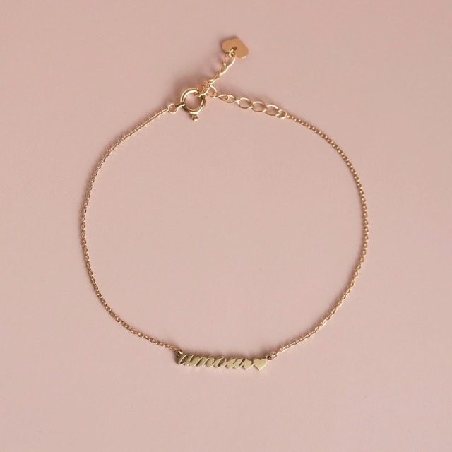 【Love letter bracelet】K10/K18 ネームブレスレット（受注制作）