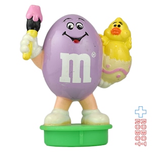 M&M's 1995 キャンディー・コンテナ フィギュア トップス パープル イースター ※難あり