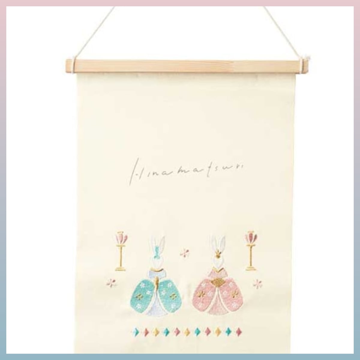 CECIL 手描きタペストリー(中サイズ) うさぎ | うさぎセレクトショップ森音