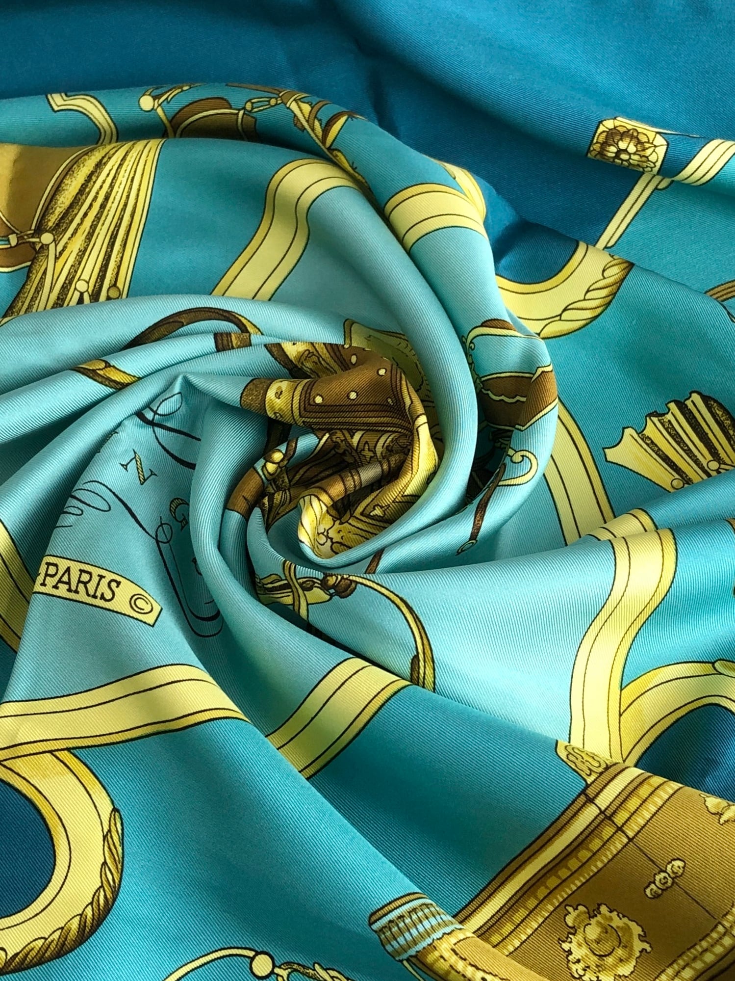 HERMES ☆1円スタート☆ 美品 エルメス カレ90 LE PARADIS DU ROY 王の