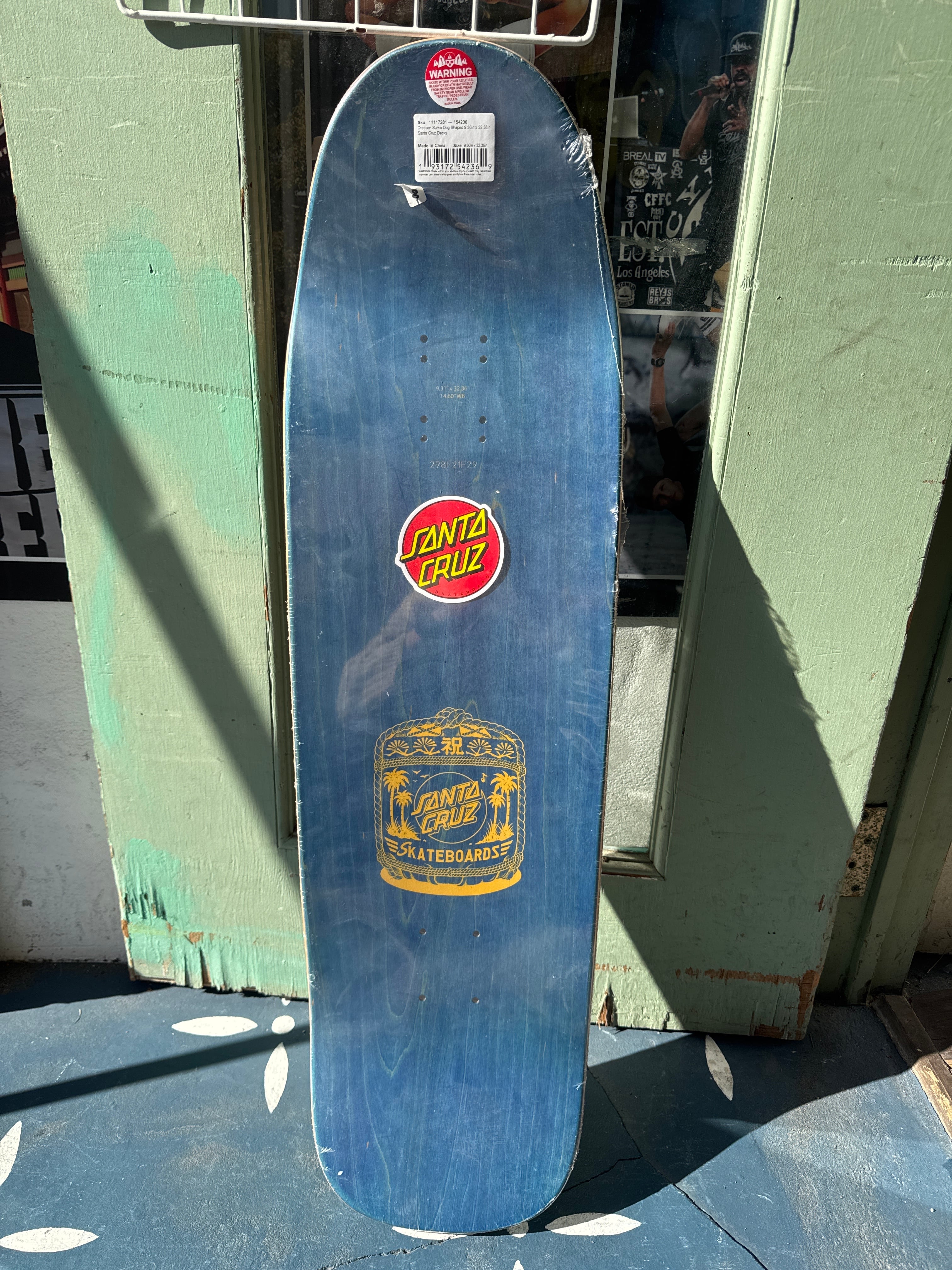 SantaCruz Eric Dressen Sumo Dogシェイプスケートボードデッキ