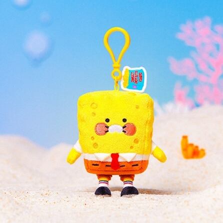 KAKAO FRIENDS】スポンジボブ コラボ ぬいぐるみキーホルダー 3