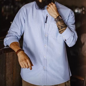 スタンドカラー長袖シャツ 260091