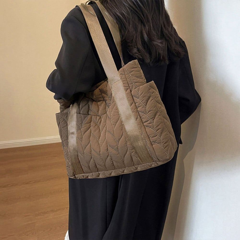 キルティング トートバッグ レディース 秋冬 韓国 大容量 バッグ 大人 かわいい おしゃれ 通勤 通学 カジュアル シンプル 軽量 大人可愛い 大人女子