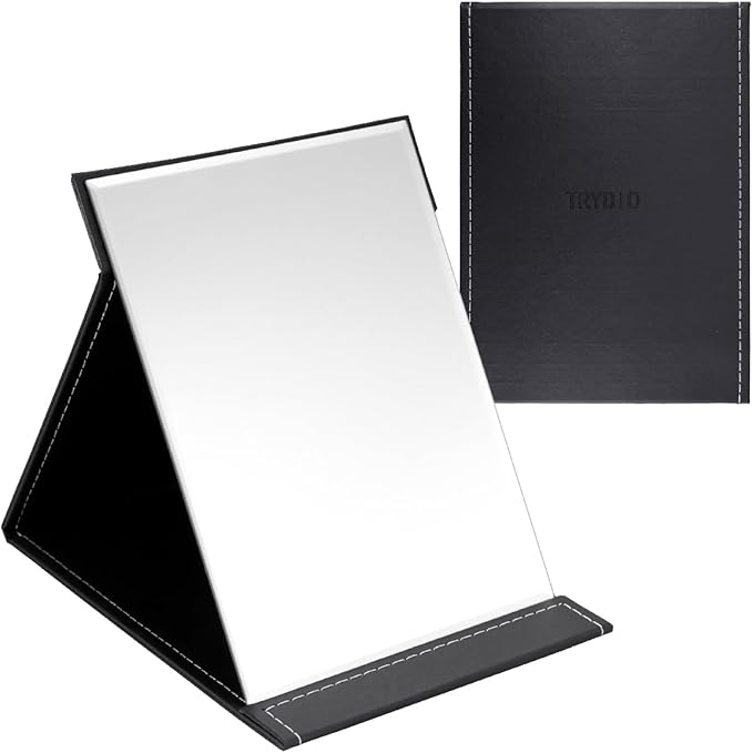 TRYDIO 鏡 卓上 鏡 手鏡 卓上ミラー 割れない鏡 卓上鏡 スタンドミラー