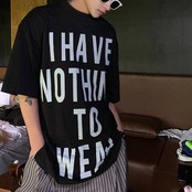 アルファベットプリントTシャツ A4023