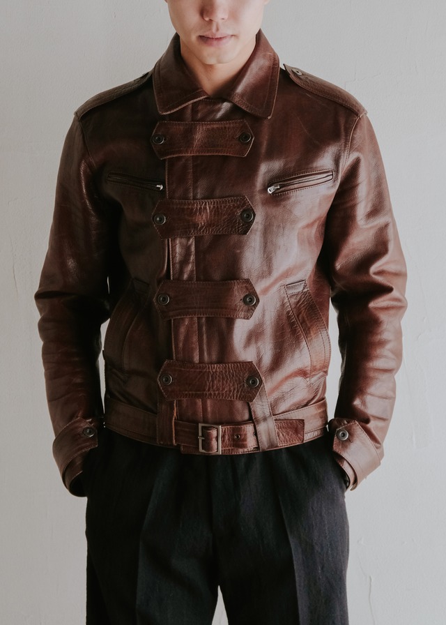 Martin Margiela 06SS multiple strap leather blouson