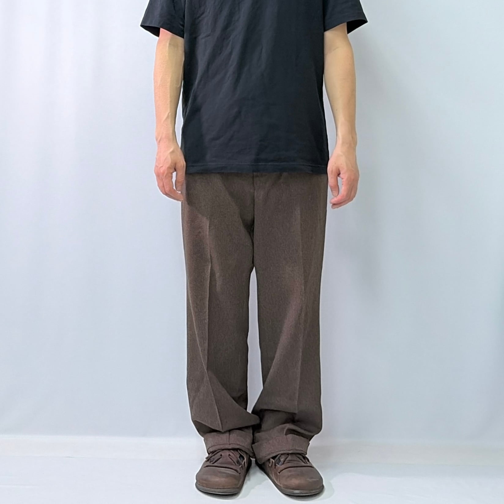70s 80s LEVIS リーバイス アクションスラックス パンツ ブラウン 茶色