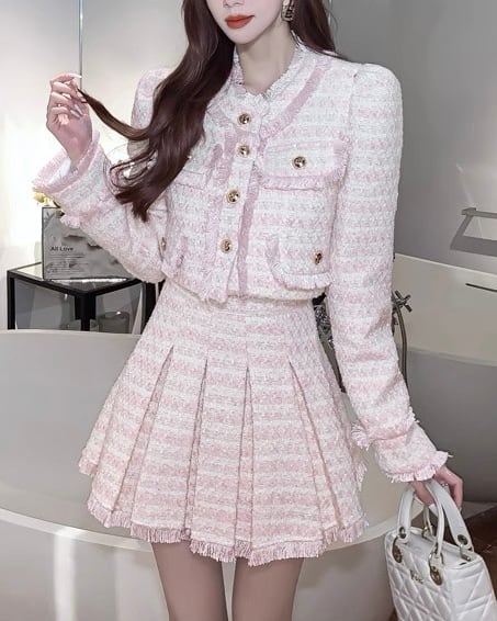 レディロイヤルプリーツセットアップ(2 colors) 23WP03011