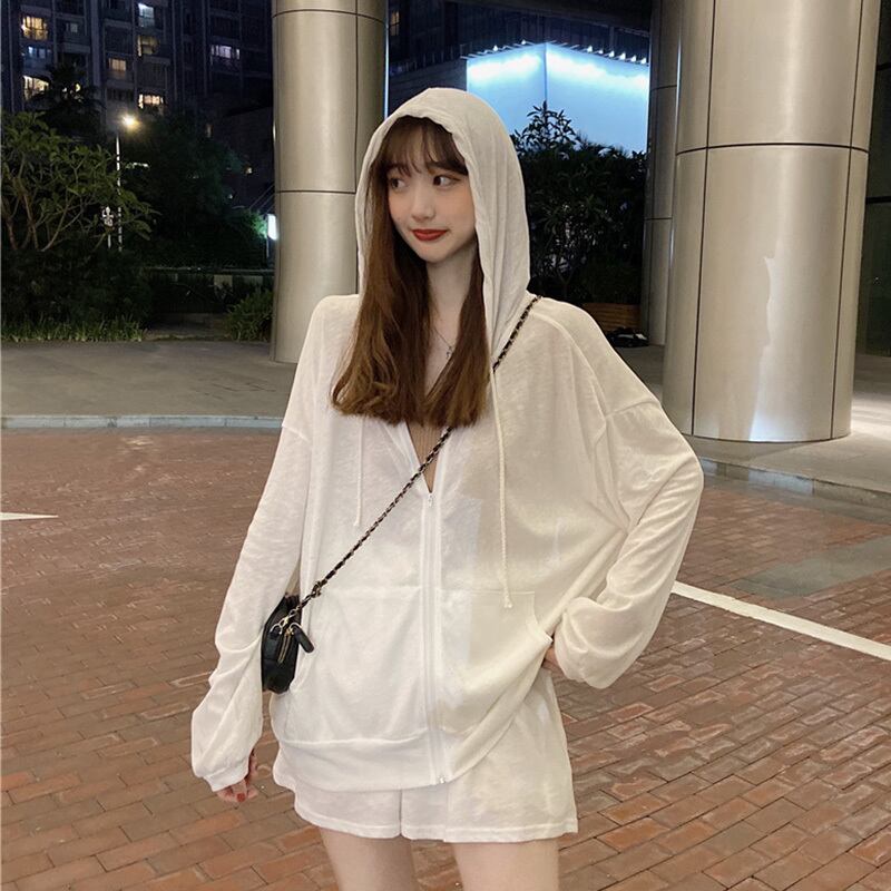 サマーホワイトジャケット 薄手カジュアルショーツ カーディガン 夏物 ブルマー シルク 萌量不足78142528143