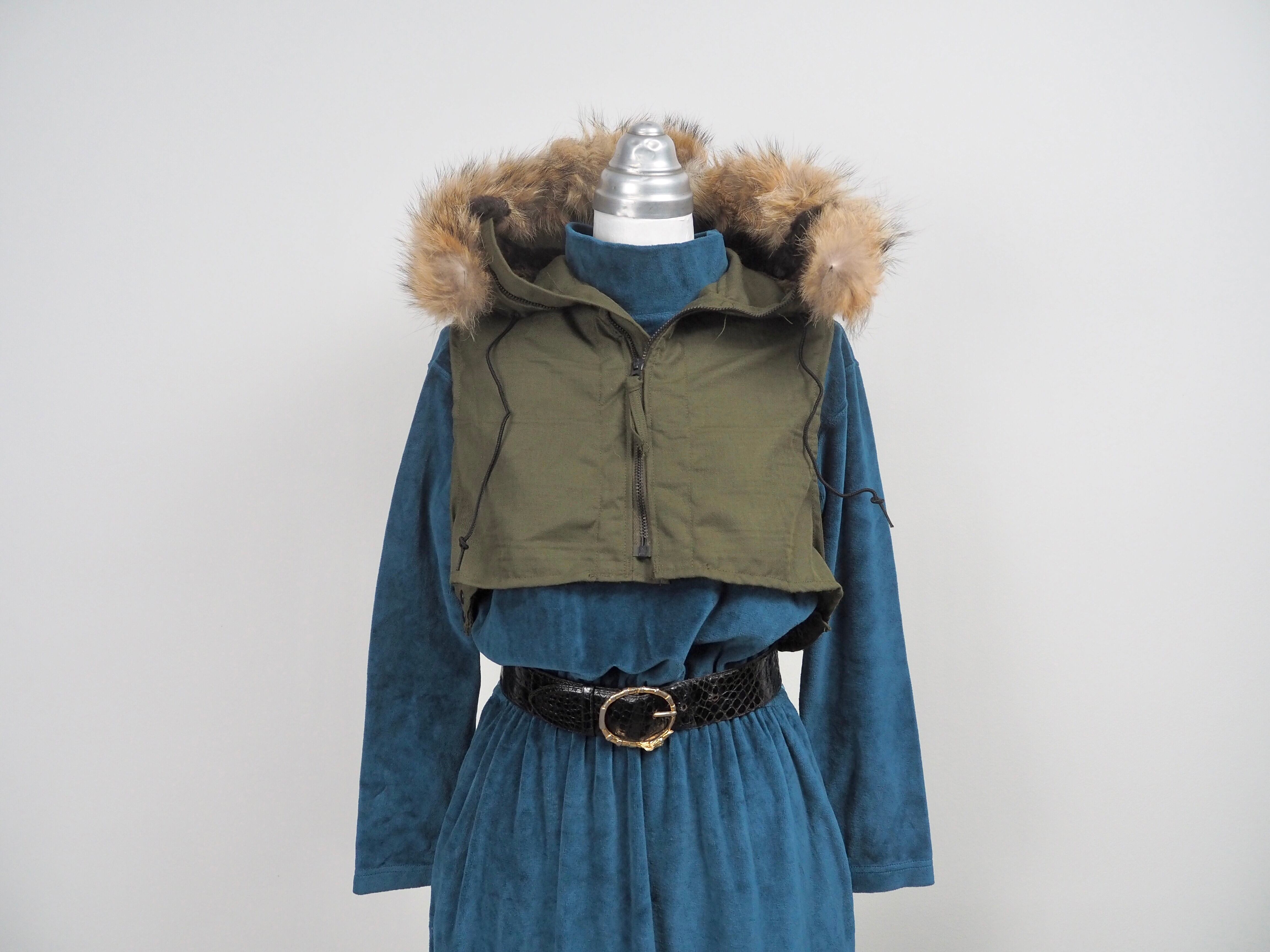 “NOS” 1970’s US.NAVY WEP mouton&fur hood /dead stock