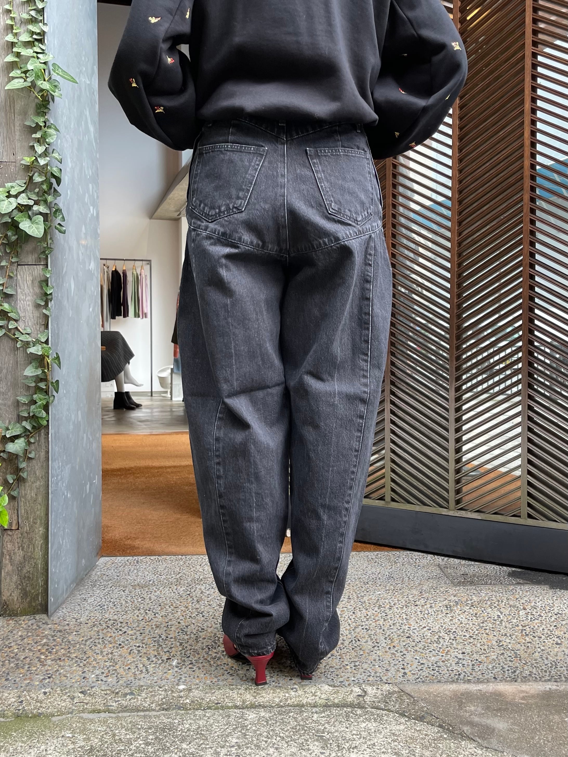 22AW】FETICO フェティコ / HI-RISE TAPERED JEANS | TRENTオンライン