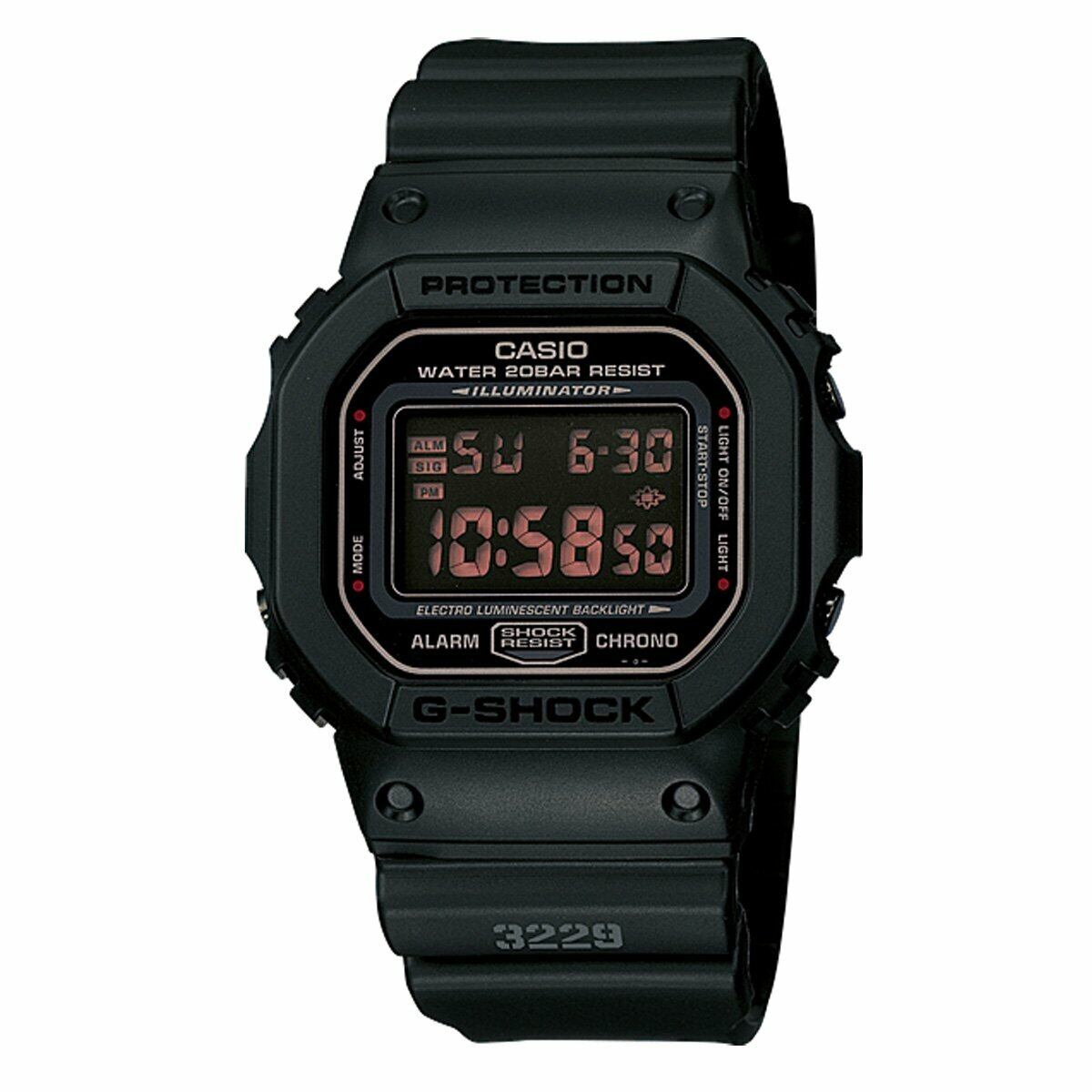 CASIO カシオ 腕時計 G-SHOCK ジーショック Gショック DW-5600MS-1 MAT BLACK RED EYE マットブラック  レッドアイ | WATCH INDEX powered by BASE