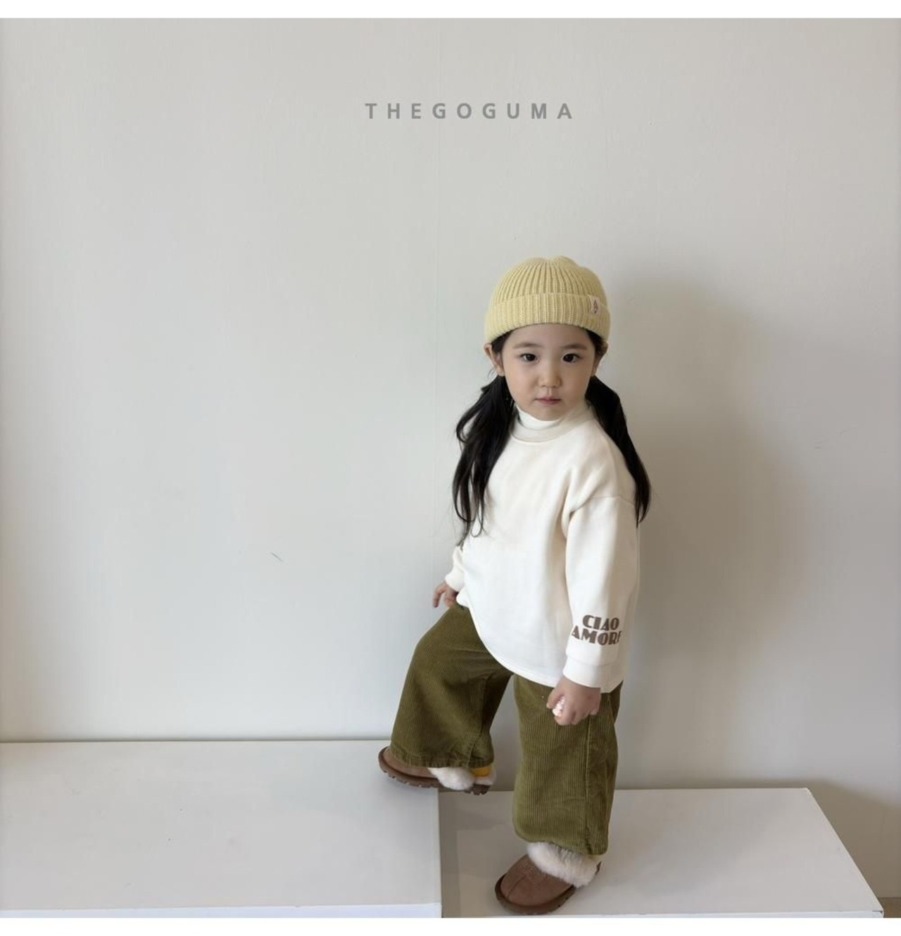 ザゴグマ / THE GOGUMA / カラーコーデュロイ裏起毛パンツ / 韓国子供服 / キッズ / 26winter〖取寄〗*XS~XL*