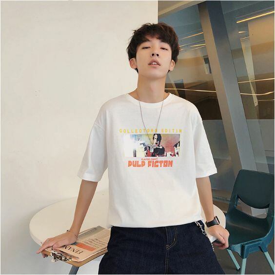 全3色 Tシャツ カットソー プリント カジュアル 韓国風