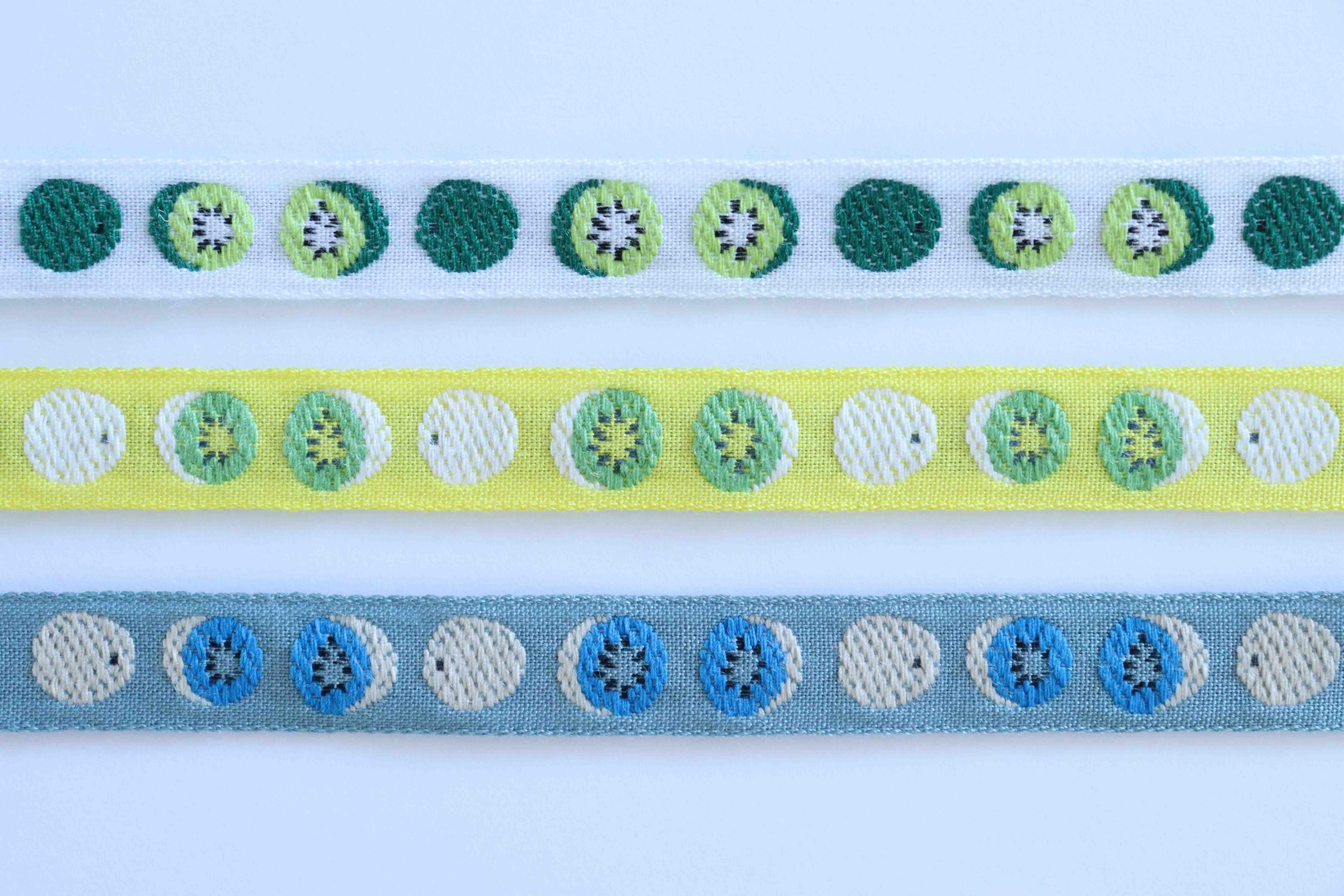 全3色 キウイ 12mm幅 チロルリボン | レピヤンリボン