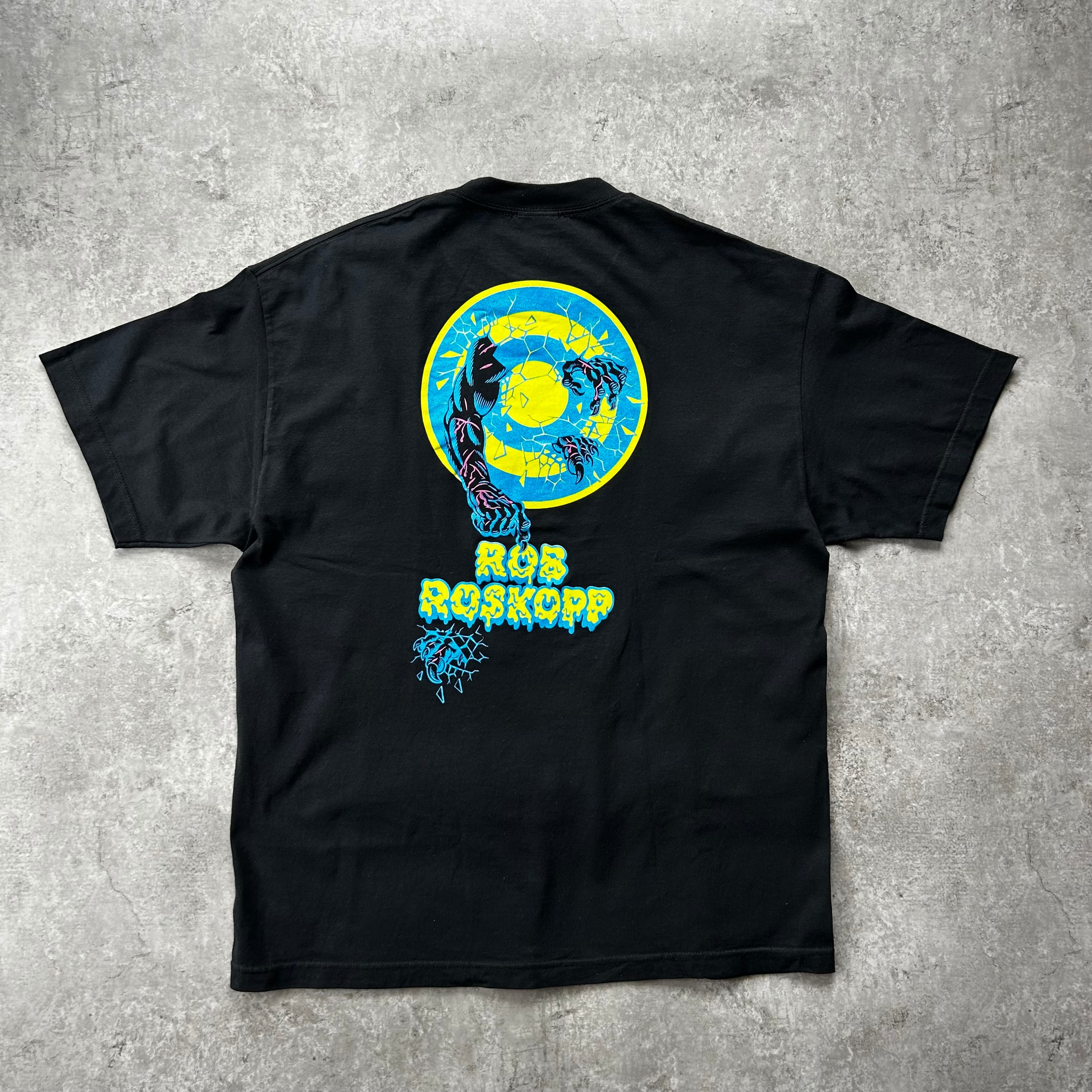 90’s 00’s サンタクルーズ NHSタグ ブラック　XL 00s サンタクルーズ tシャツ NHSタグ ブラック XLロブロスコップ