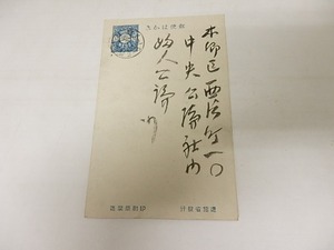 有島生馬葉書　/　有島生馬　　[21238]