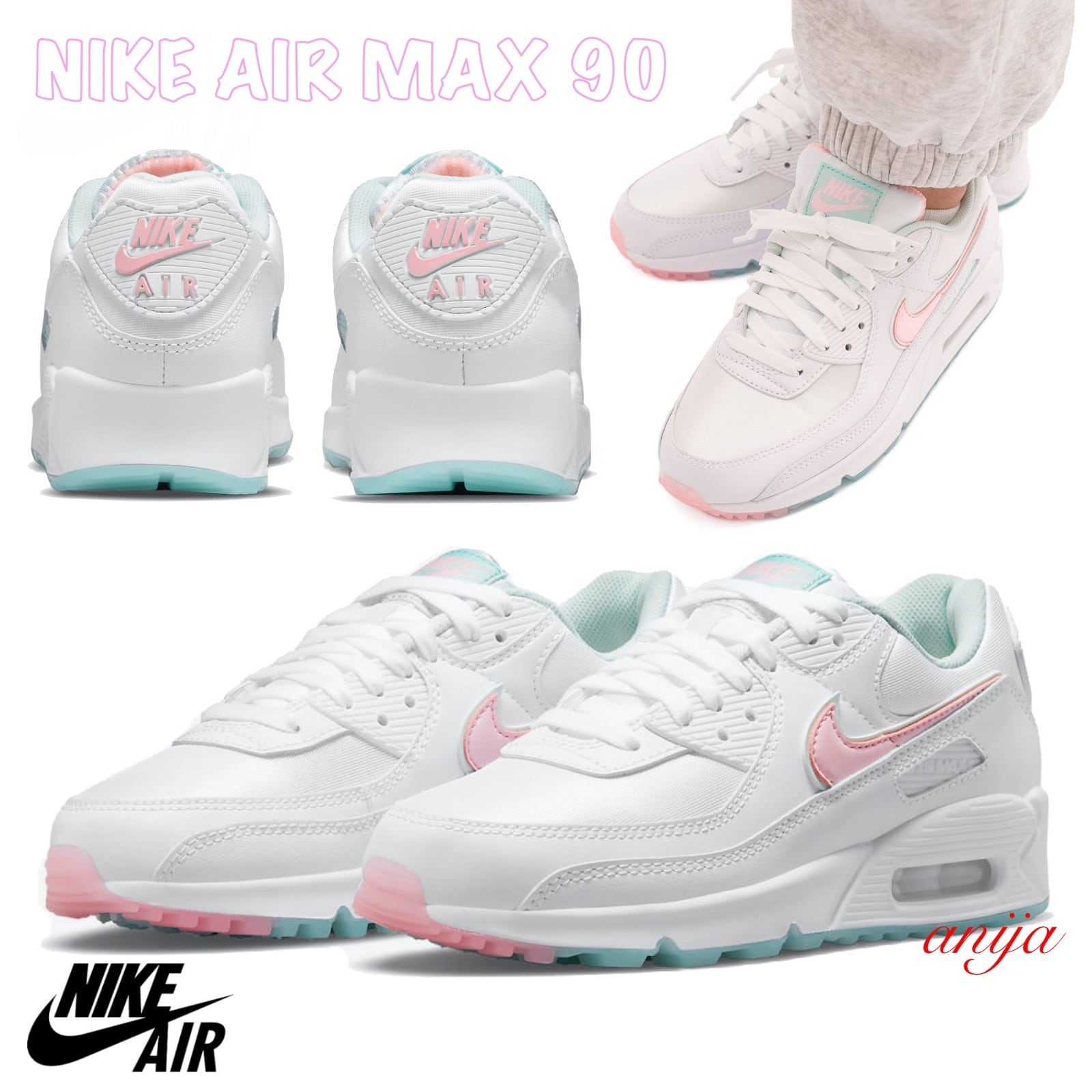 NIKE AIR MAX 90 W /ウィメンズ / 海外限定モデル / 国内未発売 / エアマックス / レディースシューズ / ホワイト ピンク