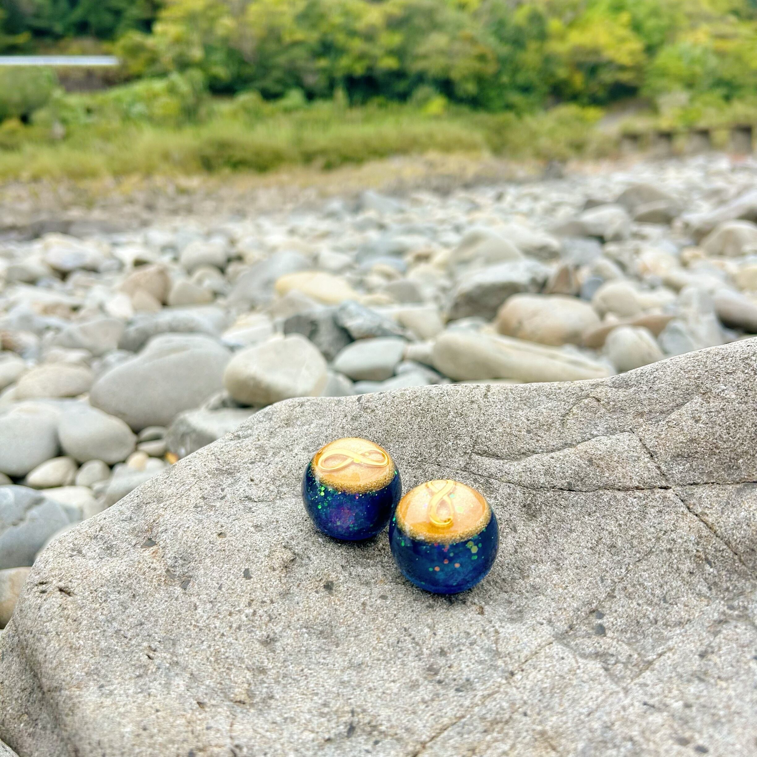 【金青龍】龍の宝玉オルゴナイト(小玉)