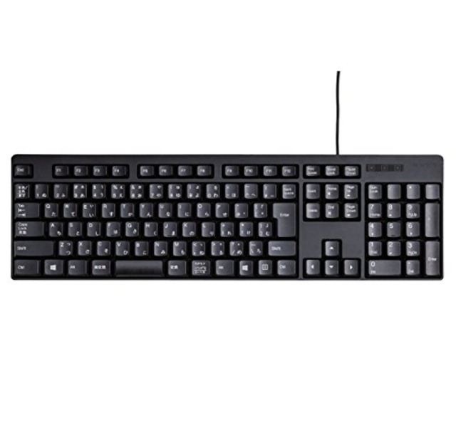 エレコム 有線キーボード メンブレン ブラック TK-FFCM01BK