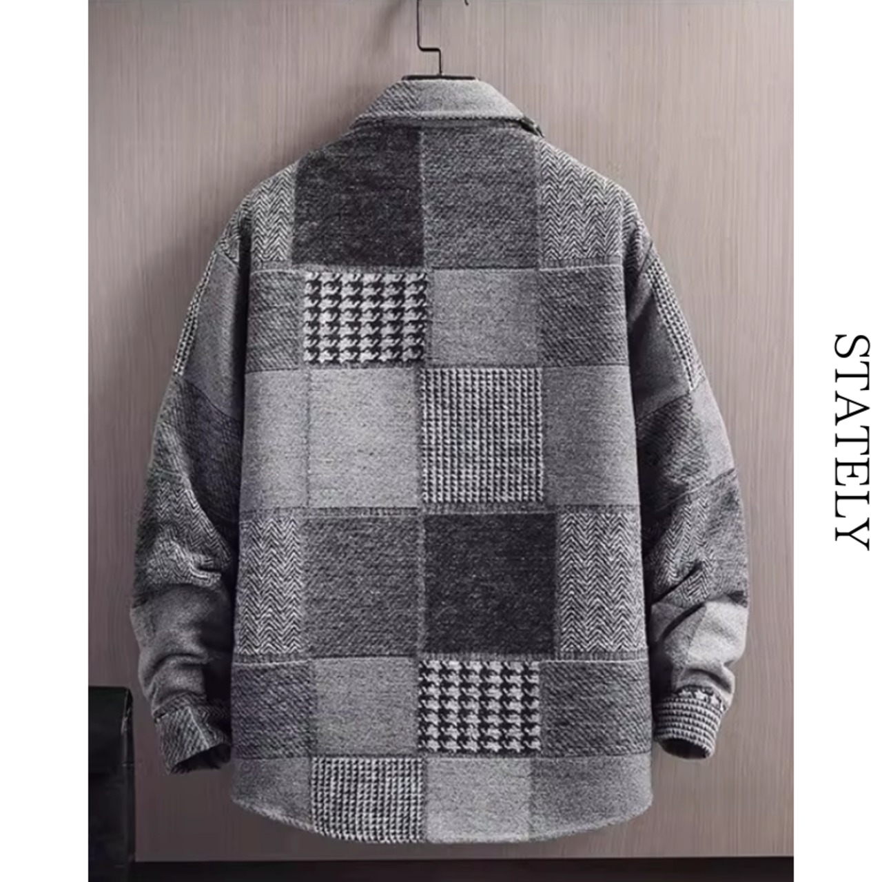 Patchwork Wool シャツジャケット_O86・画像3