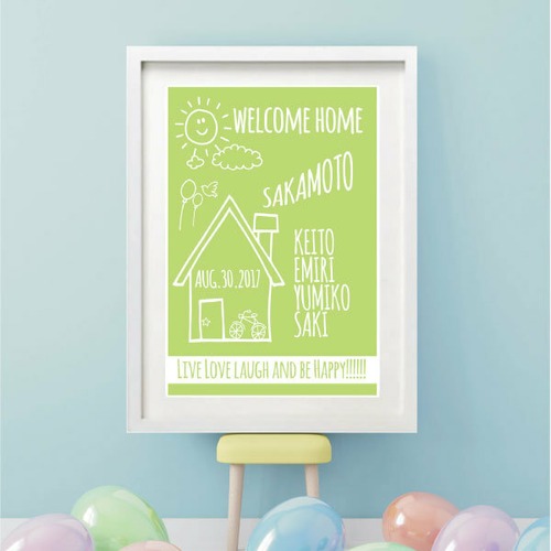 family poster#HANDWRITTEN mint(A4) 