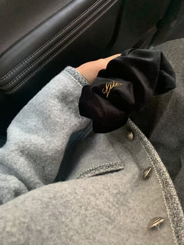 (予約) LITER / Merry velvet scrunchie 2color