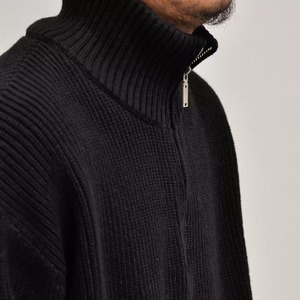 ハーフジップ リラックス ニットプルオーバー A1970