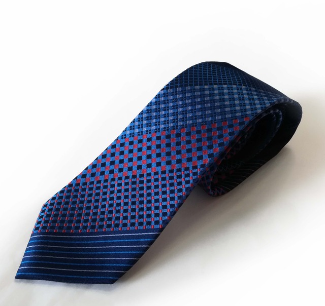 プラッドとストライプのネクタイ- Plaid and stripes Necktie 0053