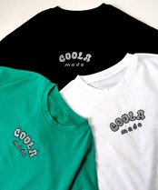COOLA MadeロゴエンブロイダリールーズTシャツ (BLACK)　CQ-44060