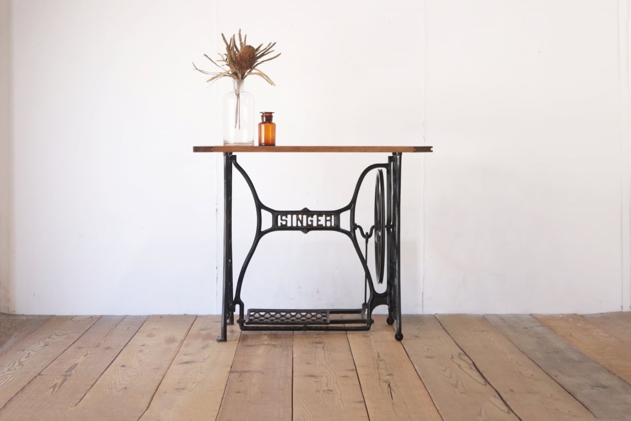 SINGER シンガー ヴィンテージ デスク テーブル レトロ ミシン脚