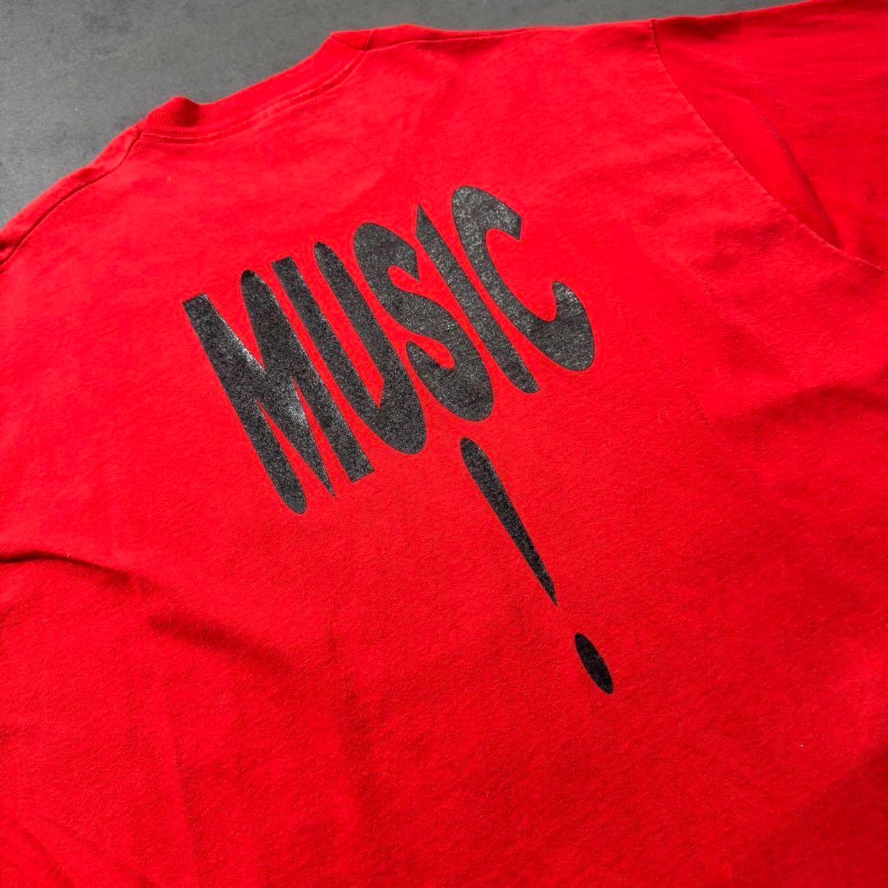 90s FRUIT OF THE LOOM TEE "VIBE MUSIC!" XXL 古着 - 5
