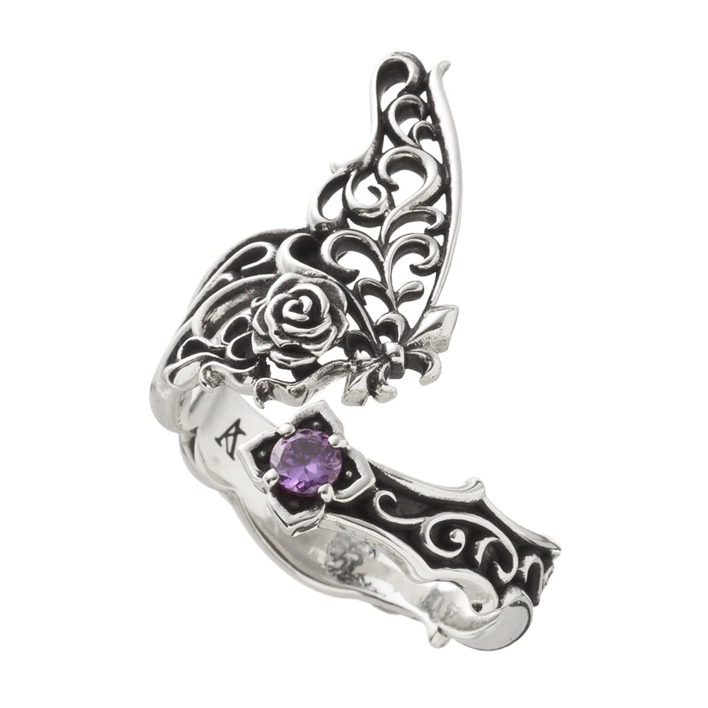 パピヨンローズリング シルバーリング AKR0031 Papillon rose ring