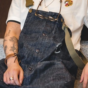 【UNISEX】 Classic Wide Straight Denim Overall / ユニセックス クラシック ワイド デニム オーバーオール