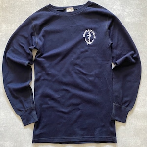 made in France 2008 french navy   FIRE RETARDANT  Crew neck long T-shirt {フランス製　フランス海軍 FIRE RETARDANT クルーネックロングT-シャツ　デッドストック　新品　Used 古着　メンズ　}ユニセックス