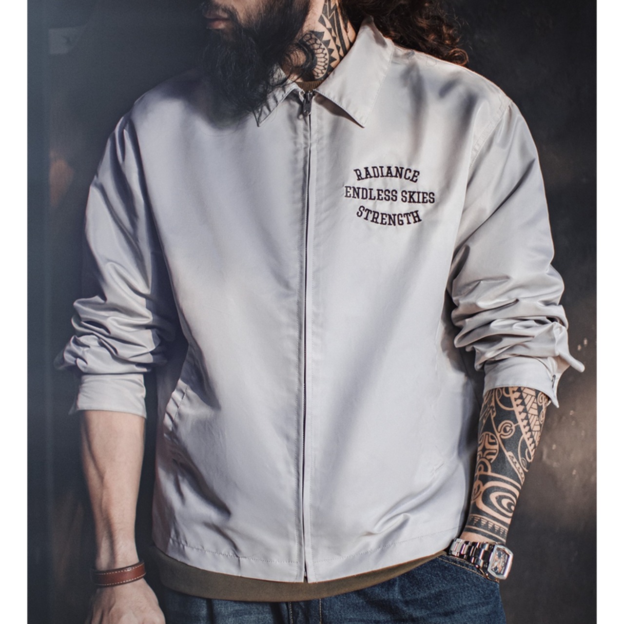 Stand Collar Full Zip Coach Jacket ◇H0429