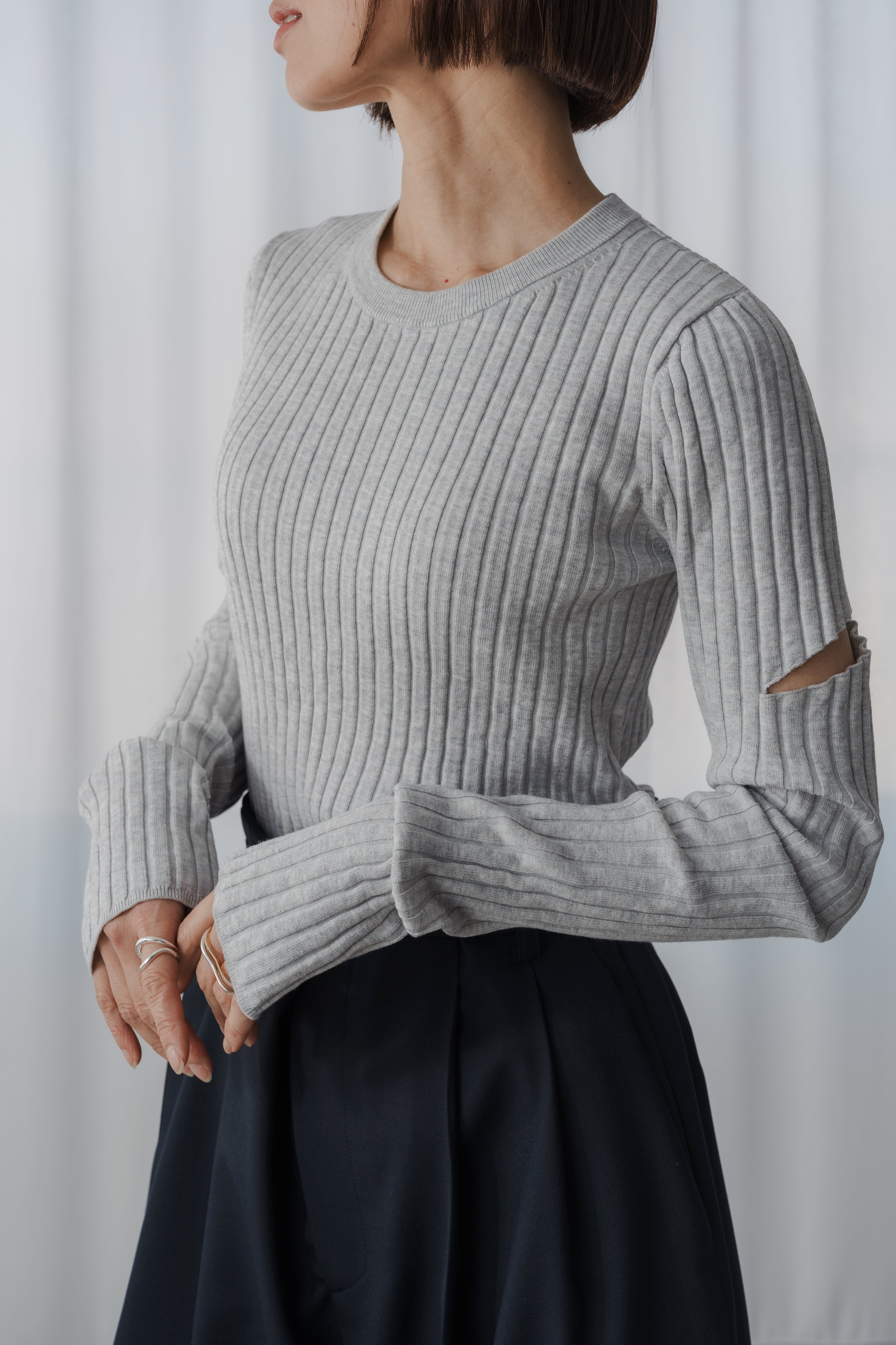 size less pants (charcoal) ご注文から1週間前後で発送予定 | roughlow