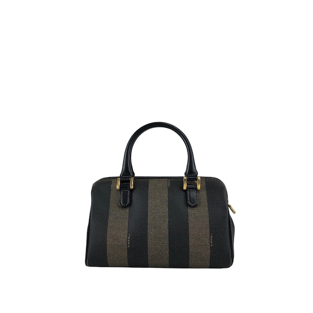 FENDI フェンディ ペカン ショルダーバッグ ブラック PVCレザー 2way ミニボストン vintage ヴィンテージ オールド jy5pns