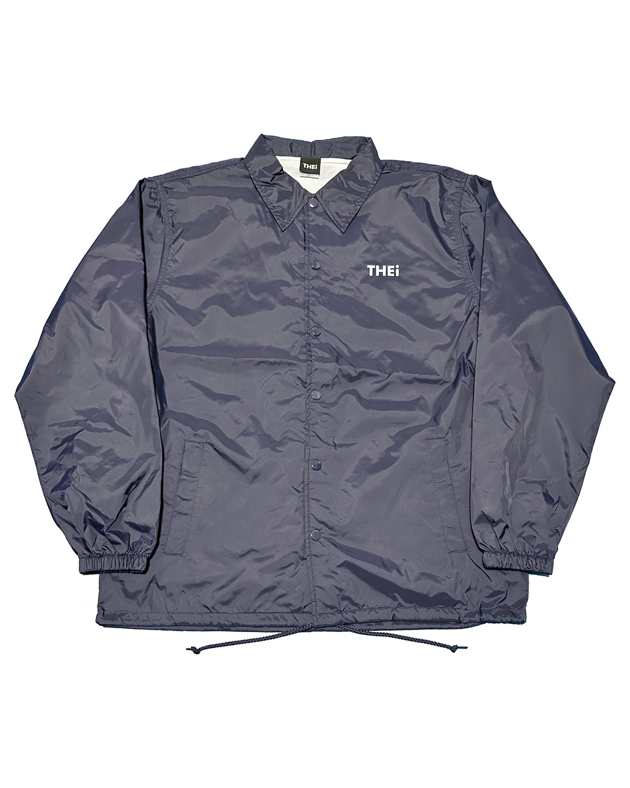 BASIC ONE POINT NYLON COACH JACKET - NAVY