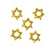 メタルパーツ Hexagonal star 6mm ゴールド 5個 MP10155 六芒星 ヘキサグラム