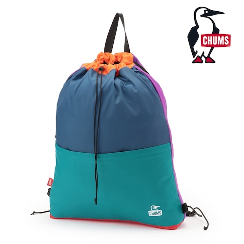 CHUMS チャムス パッカブル ナップサック 10L 軽量 折りたたみ リュック 巾着バッグ リップストップナイロン アウトドア 旅行 604217 TealGreenCrazy