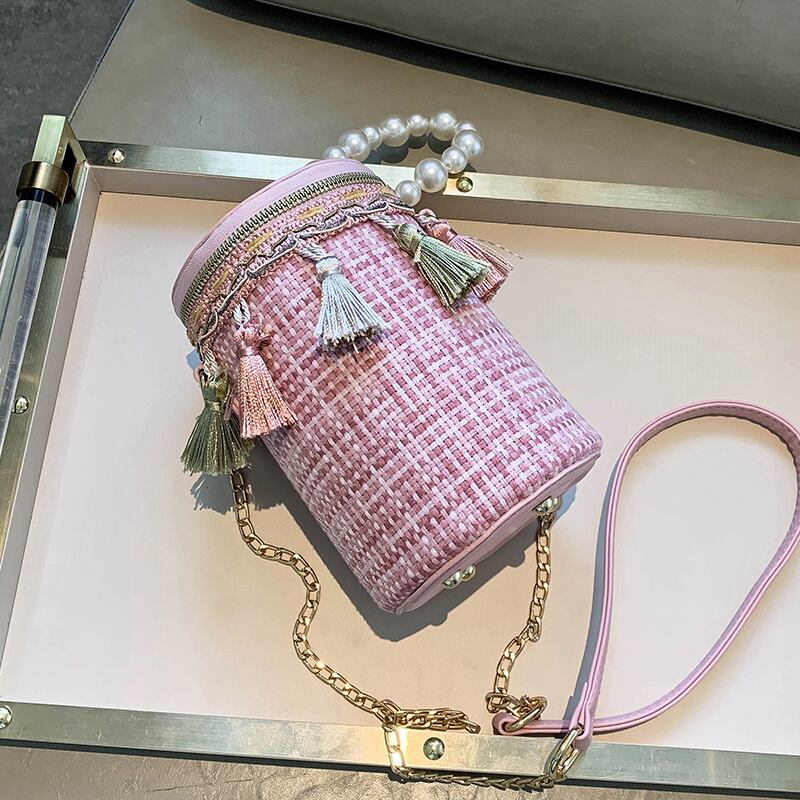 オールマッチウエスタンスタイルスモールバッグハンドバッグ2020新しい流行のファッションチェーンショルダーメッセンジャーバッグネットレッドポータブルシリンダーバッグ 手作りハンドバック698481757