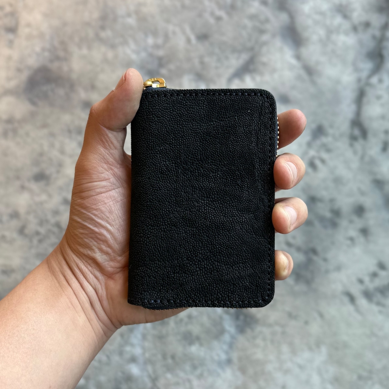 【直営店限定商品】ミニウォレット ラウンドジップ エレファント(ダークネイビー)