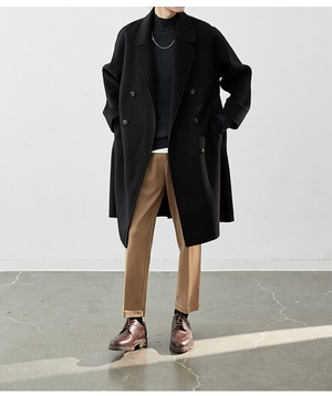 premiumダブルチェスターコート