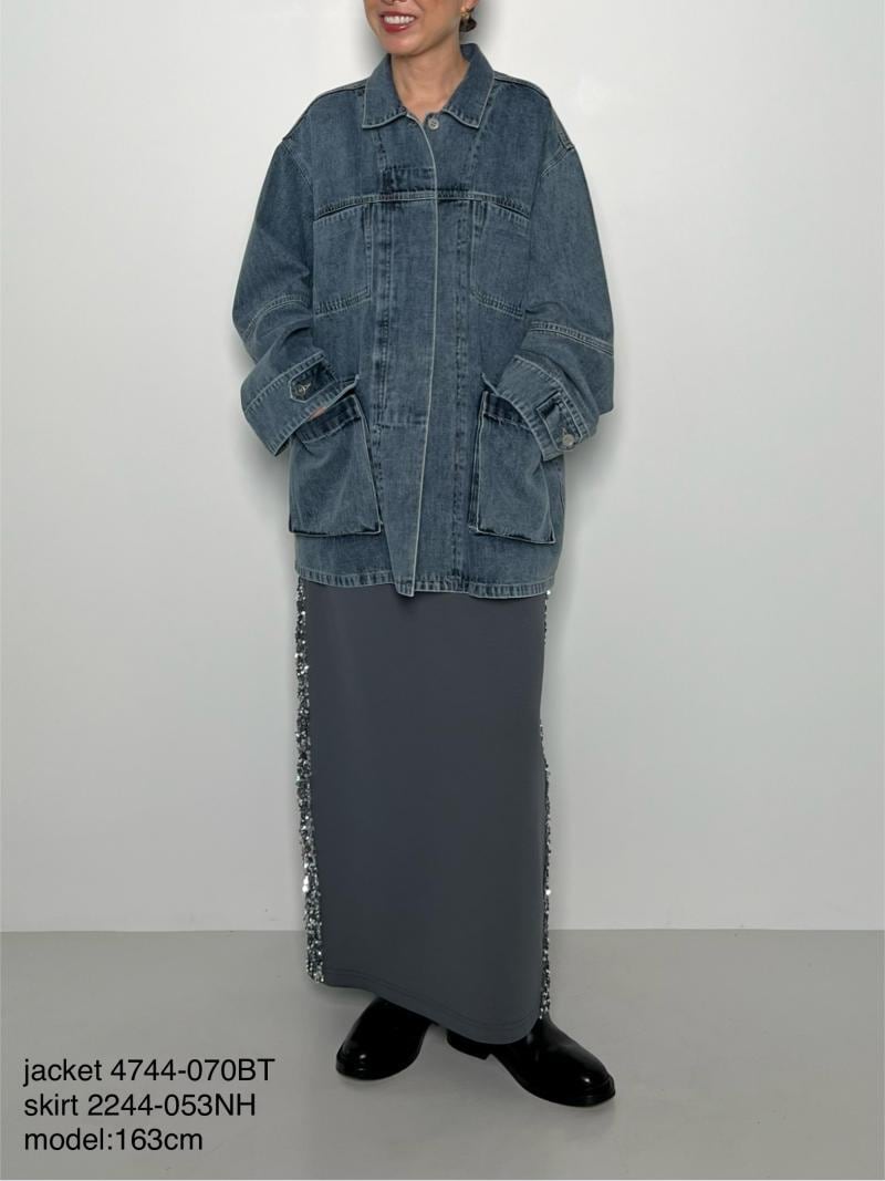 CHIGNON】スパンコールラインスカート〔2244-053NH〕 | MIEL select shop