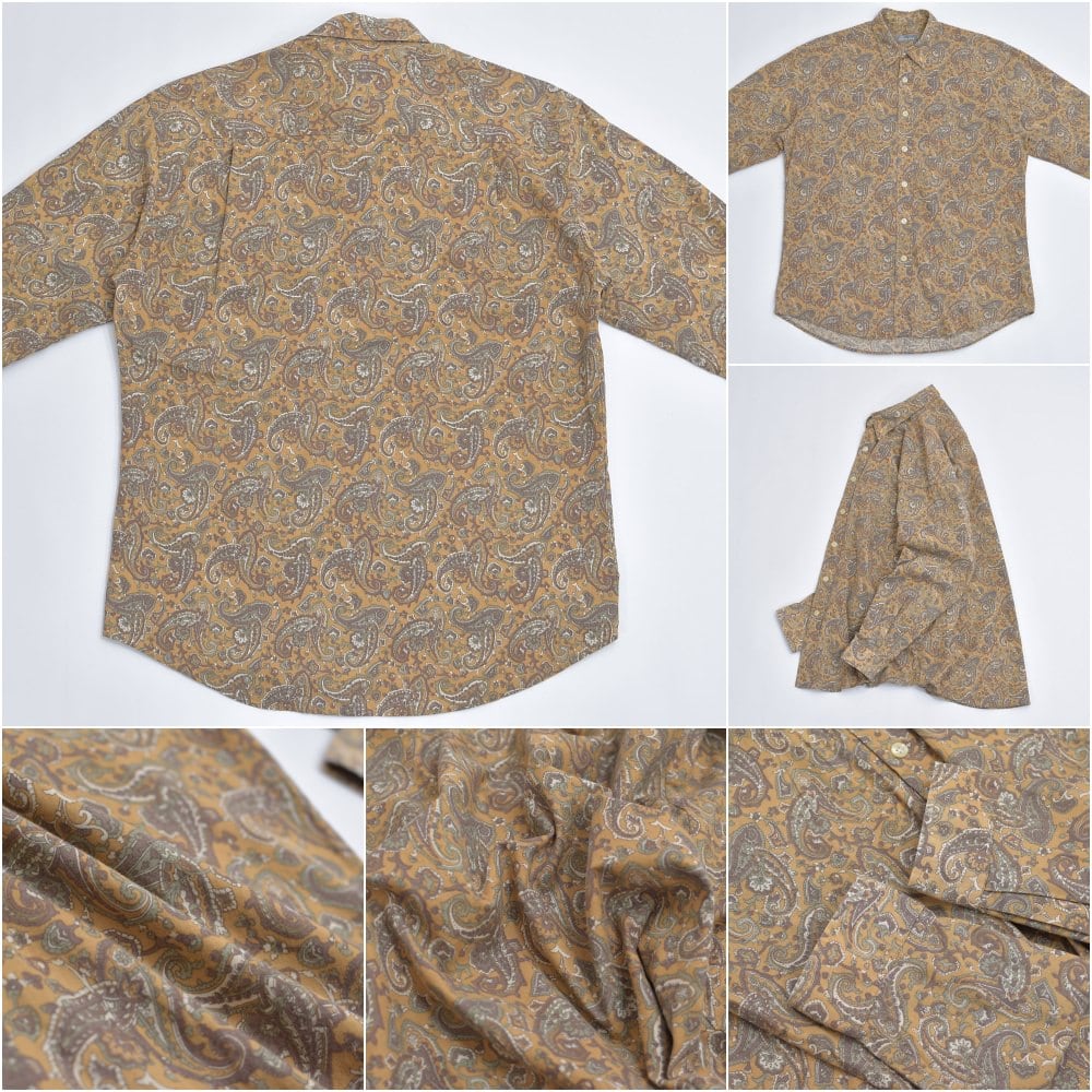 90s~ The Shirts Club クラシックデザイン ペイズリー柄 総柄 90s~ The Shirts Club クラシックデザイン ペイズリー柄 総柄