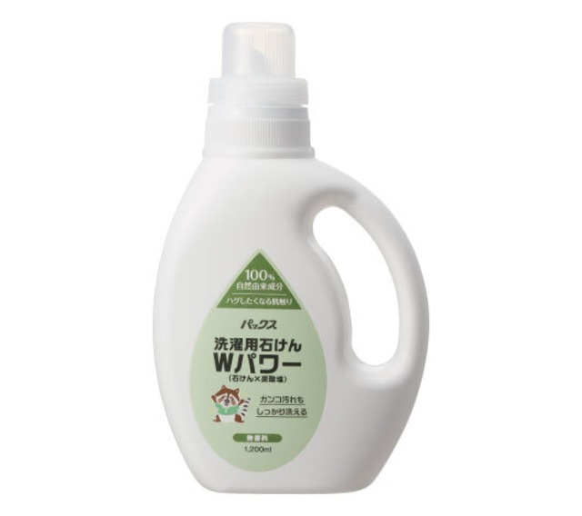 パックス 洗濯用石けん　Wパワー　1.2L